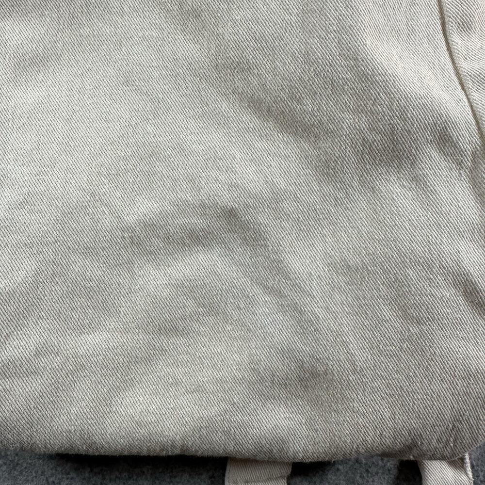 Skies Are Blue White Denim Long Sleeve Jumpsuit Size S - Picture 10 of 13